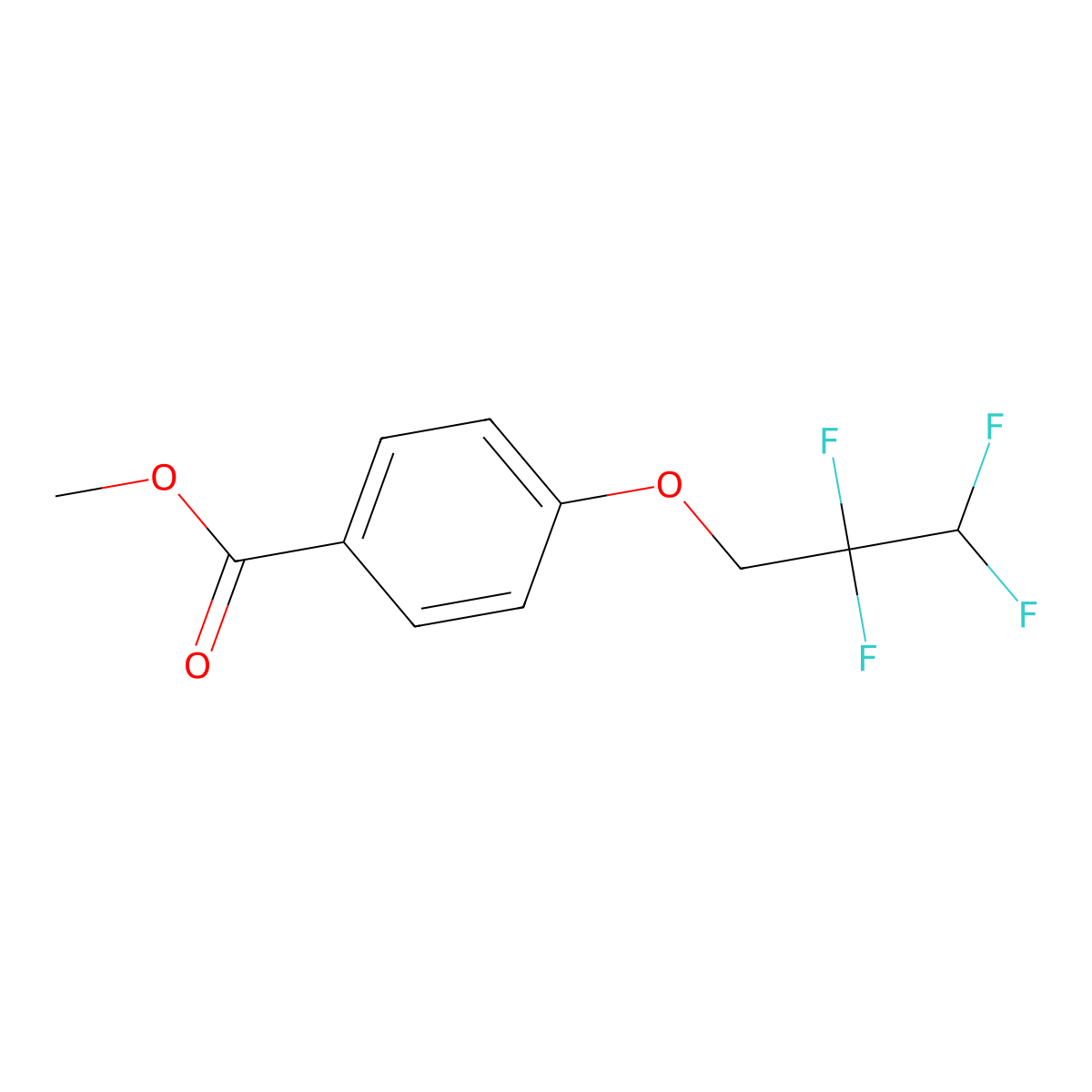 Methyl 4-(2,2,3,3-tetrafluoropropoxy)benzoate molecular structure, CAS 77598-65-3
