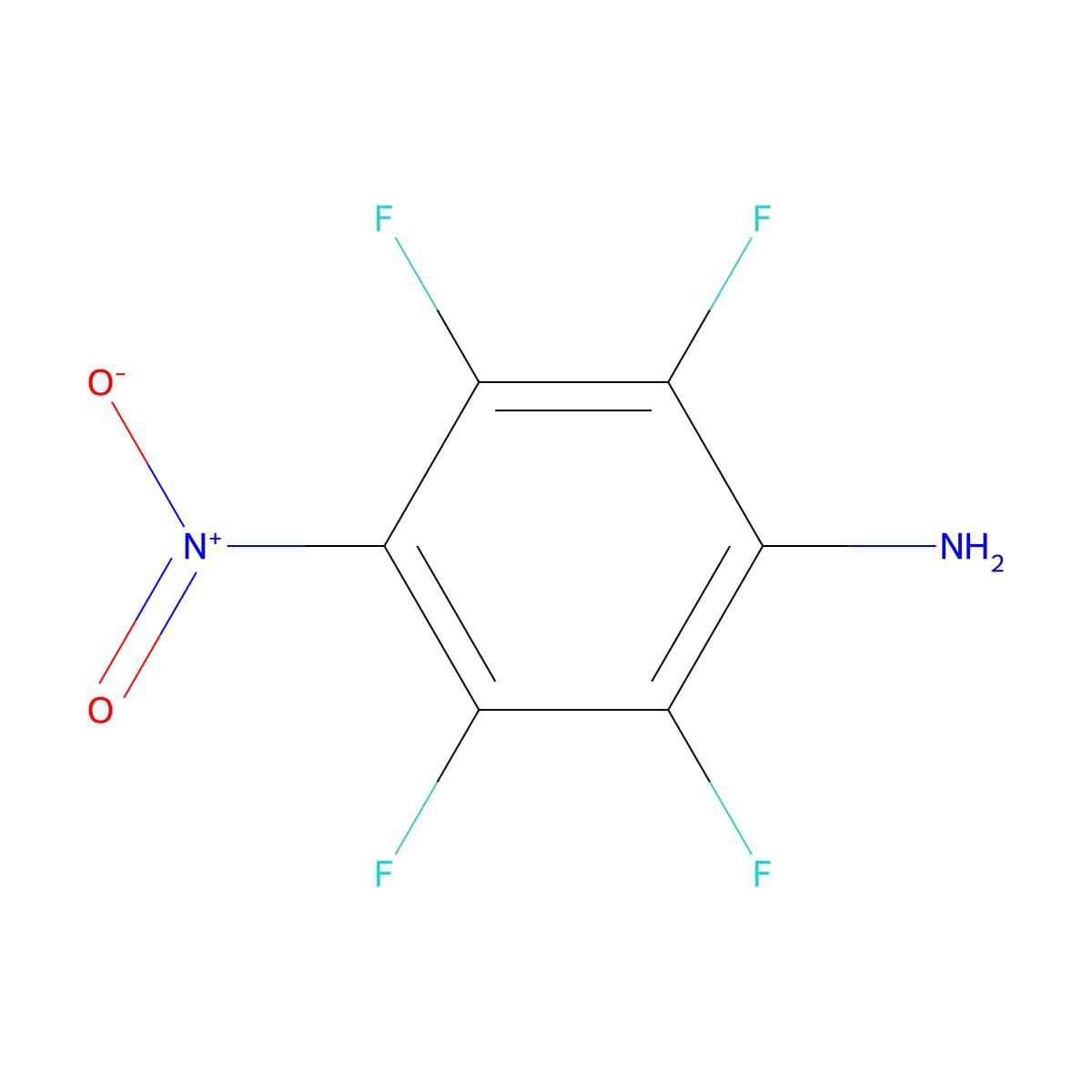 2,3,5,6-Tetrafluoro-4-nitroaniline molecular structure, CAS 776-16-9