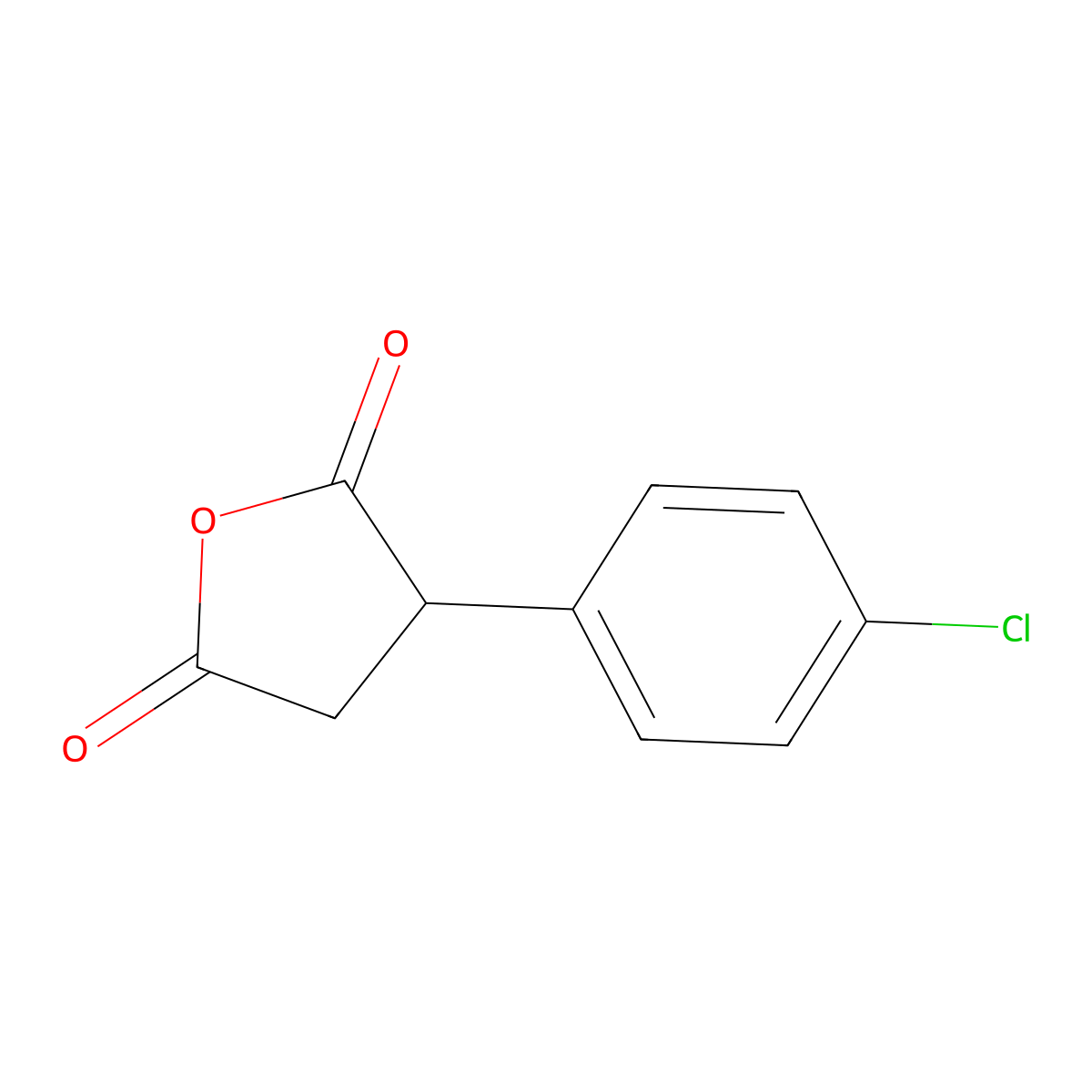 3-(4-Chlorophenyl)oxolane-2,5-dione molecular structure, CAS 776-52-3