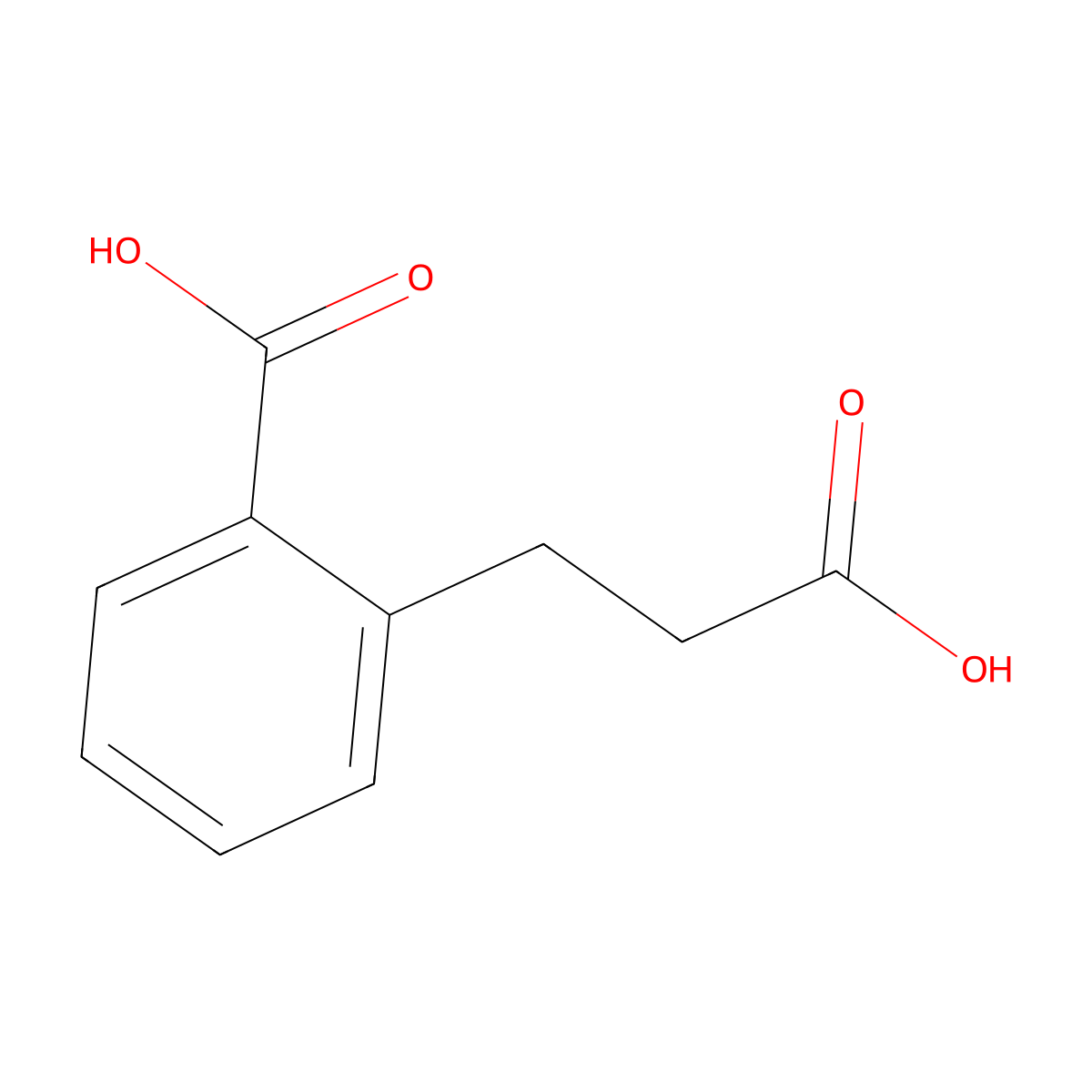 3-(2-Carboxyphenyl)propionic acid molecular structure, CAS 776-79-4