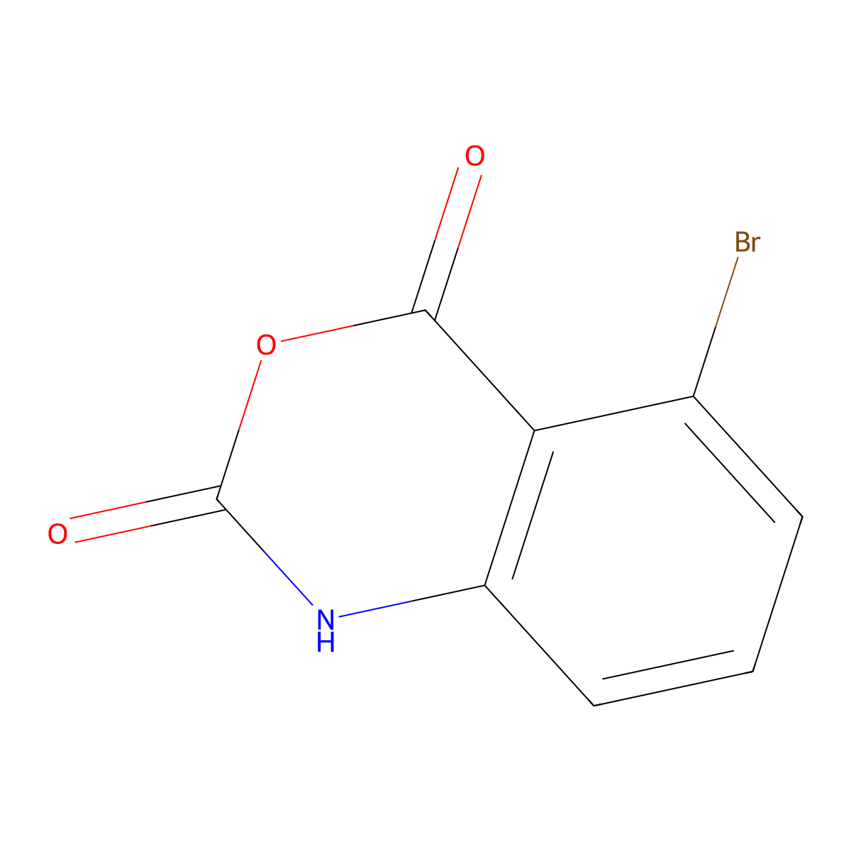 5-bromo-2,4-dihydro-1H-3,1-benzoxazine-2,4-dione molecular structure, CAS 77603-45-3