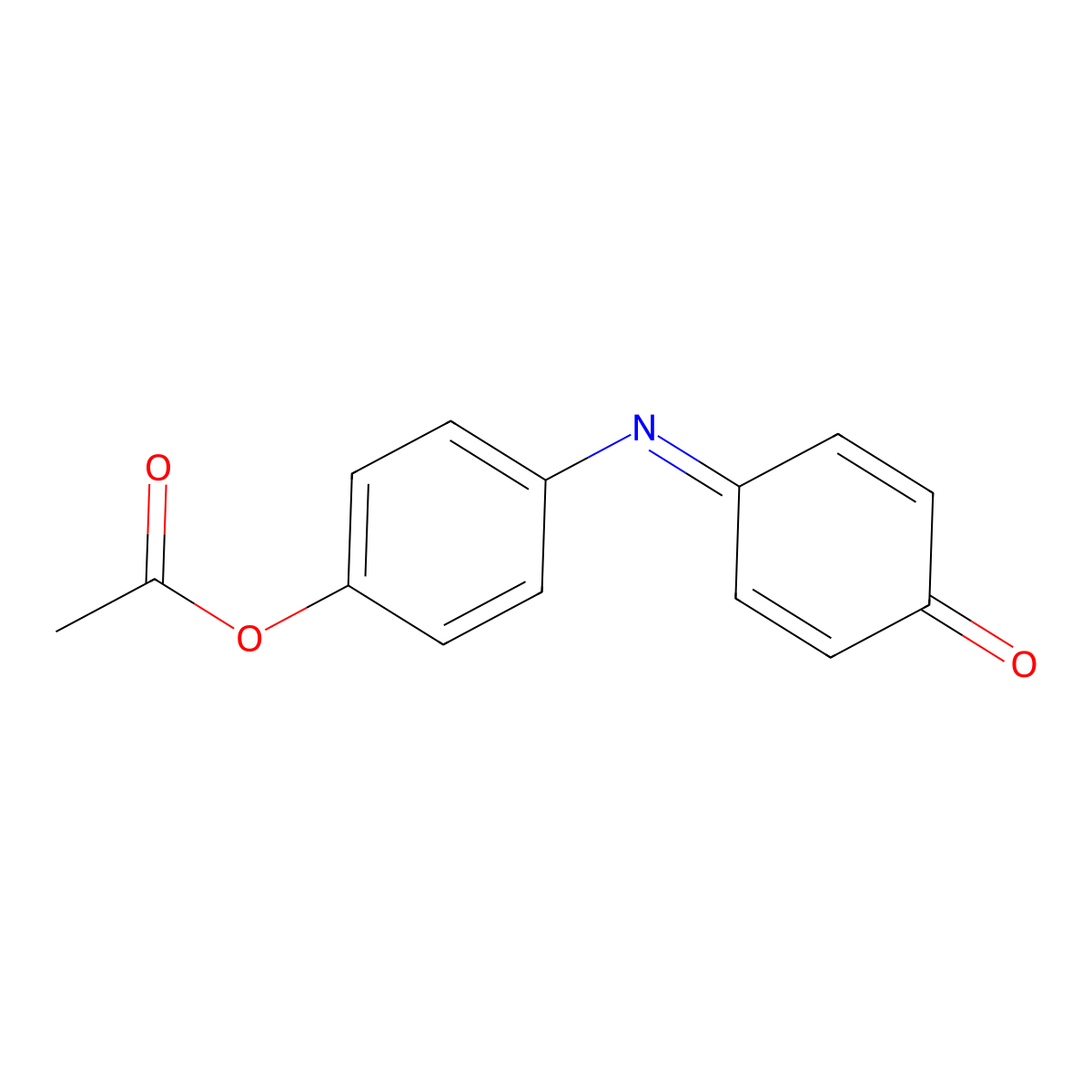 Indophenyl acetate molecular structure, CAS 7761-80-0