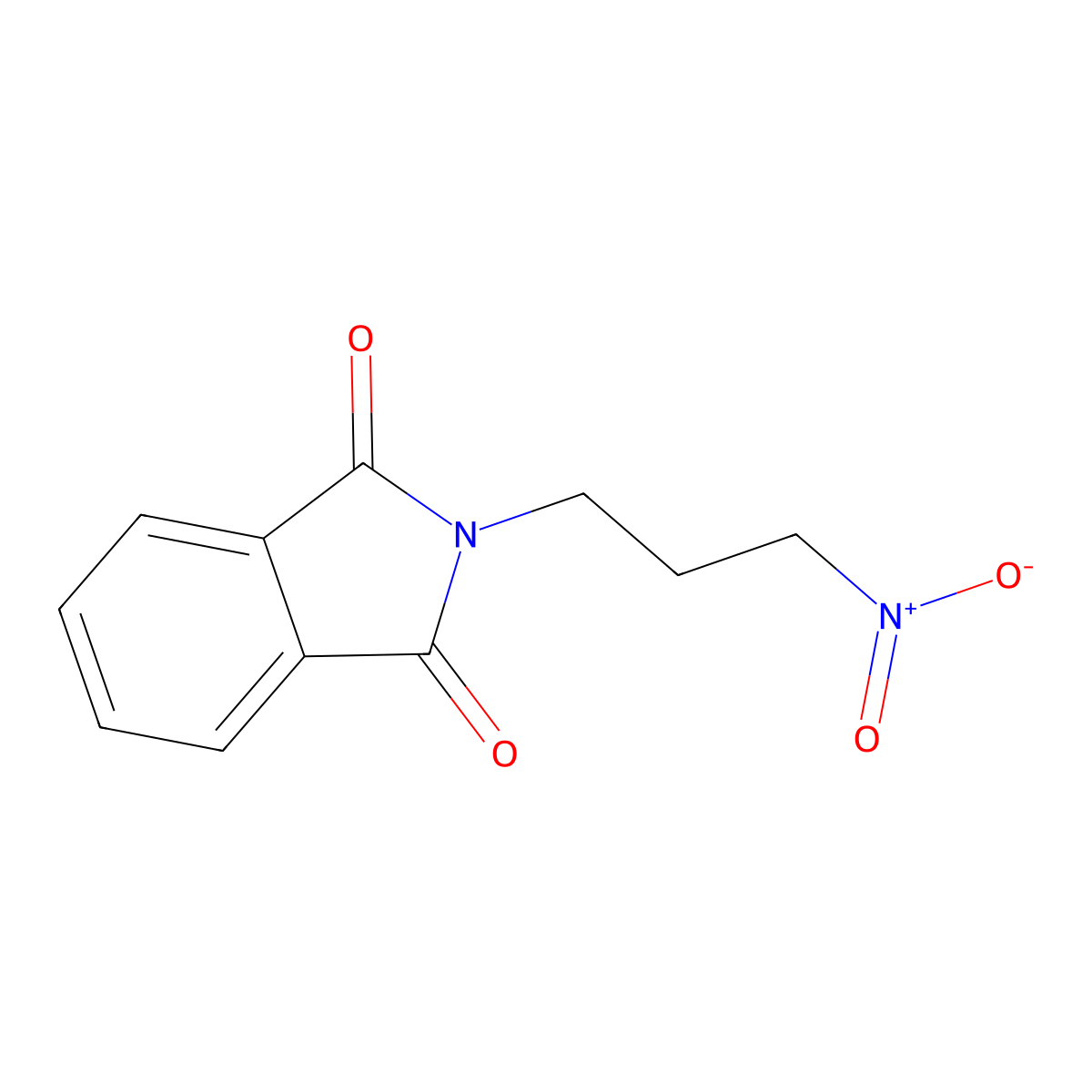 1H-Isoindole-1,3(2H)-dione, 2-(3-nitropropyl)- molecular structure, CAS 77611-68-8