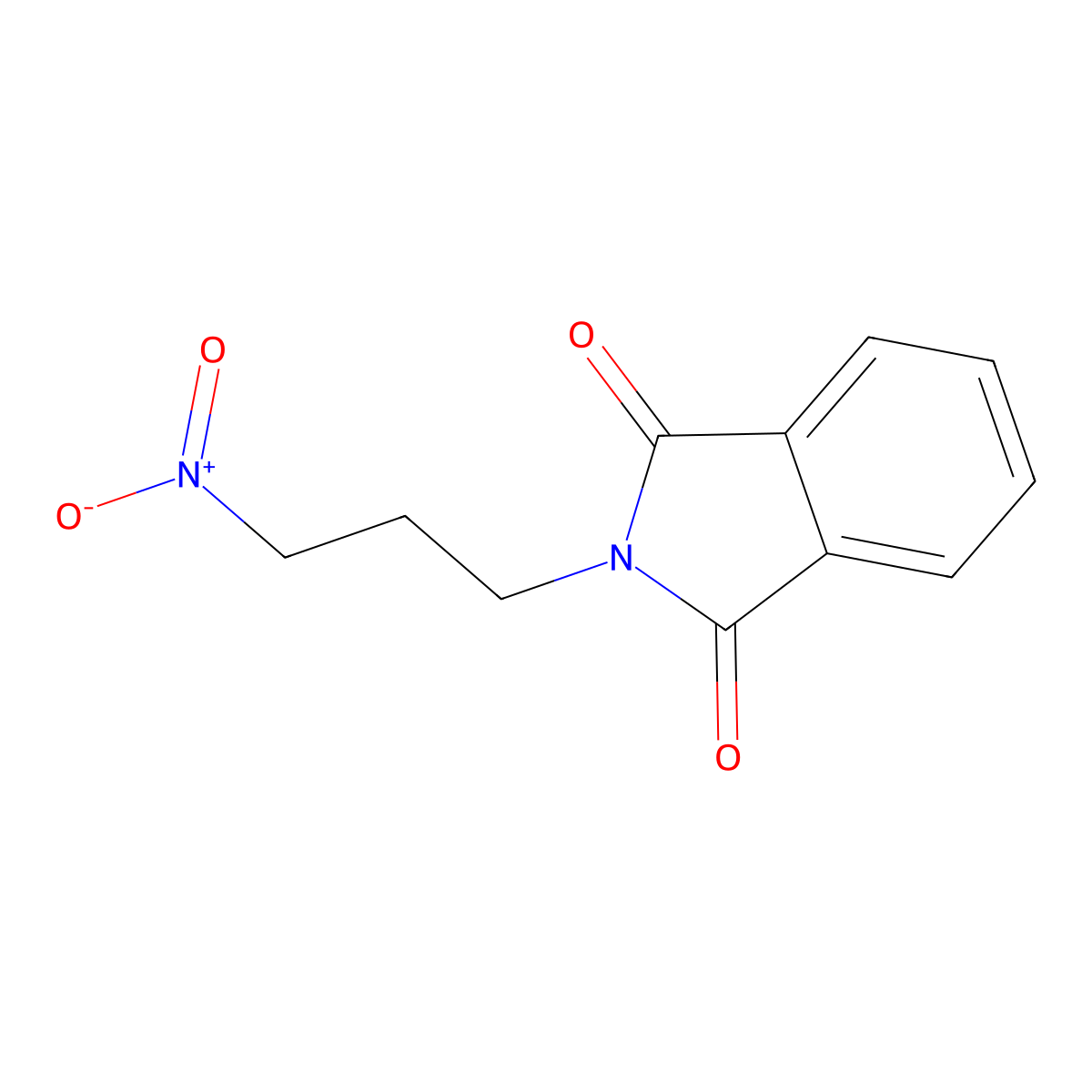 1H-Isoindole-1,3(2H)-dione, 2-(3-nitropropyl)- molecular structure, CAS 77611-68-8