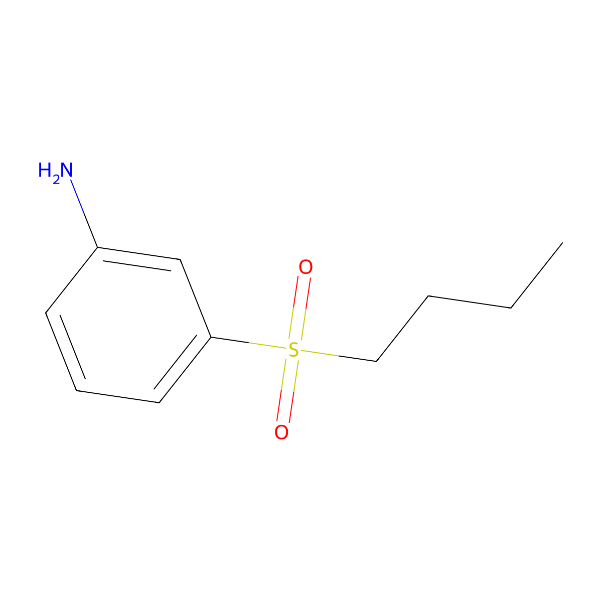 3-(Butane-1-sulfonyl)aniline molecular structure, CAS 776247-30-4