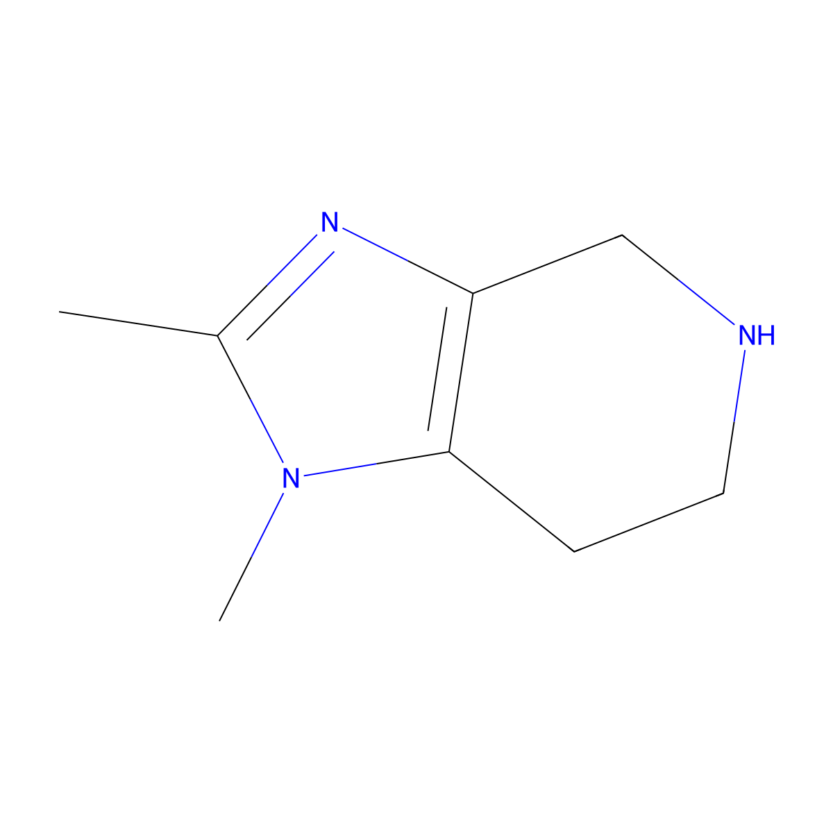 1,2-Dimethyl-4,5,6,7-tetrahydro-1H-imidazo[4,5-C]pyridine molecular structure, CAS 776250-13-6