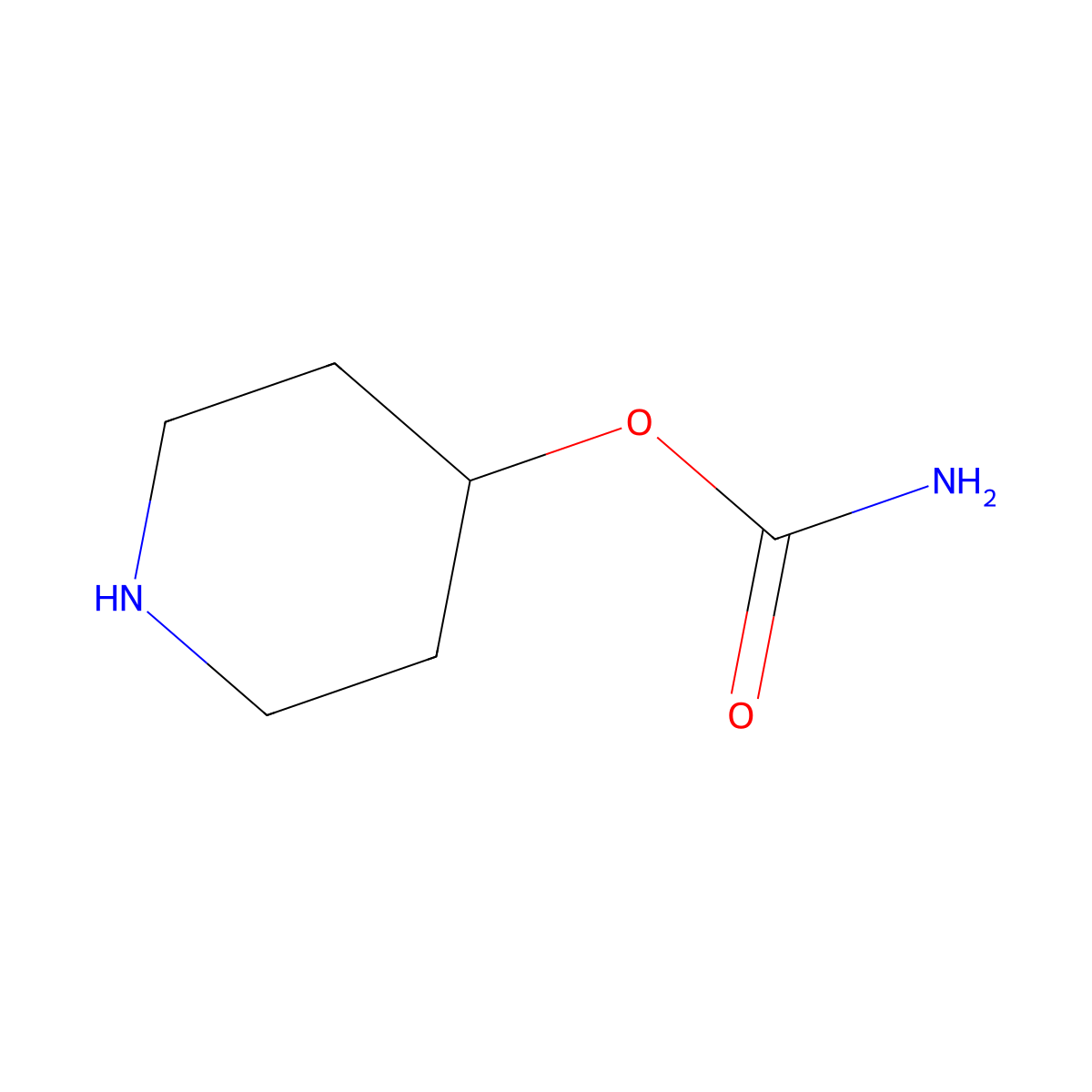 Piperidin-4-yl carbamate molecular structure, CAS 776255-42-6