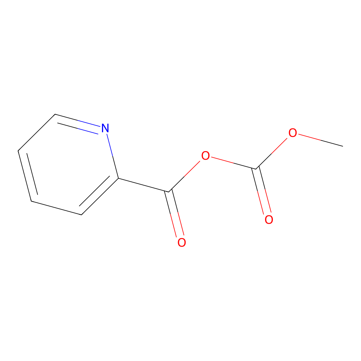 ((Methoxycarbonyl)oxy)(pyridin-2-yl)methanone molecular structure, CAS 77626-41-6