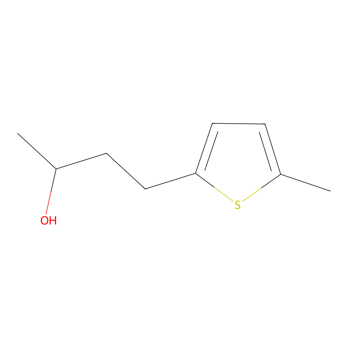 4-(5-Methylthiophen-2-yl)butan-2-ol molecular structure, CAS 77626-59-6