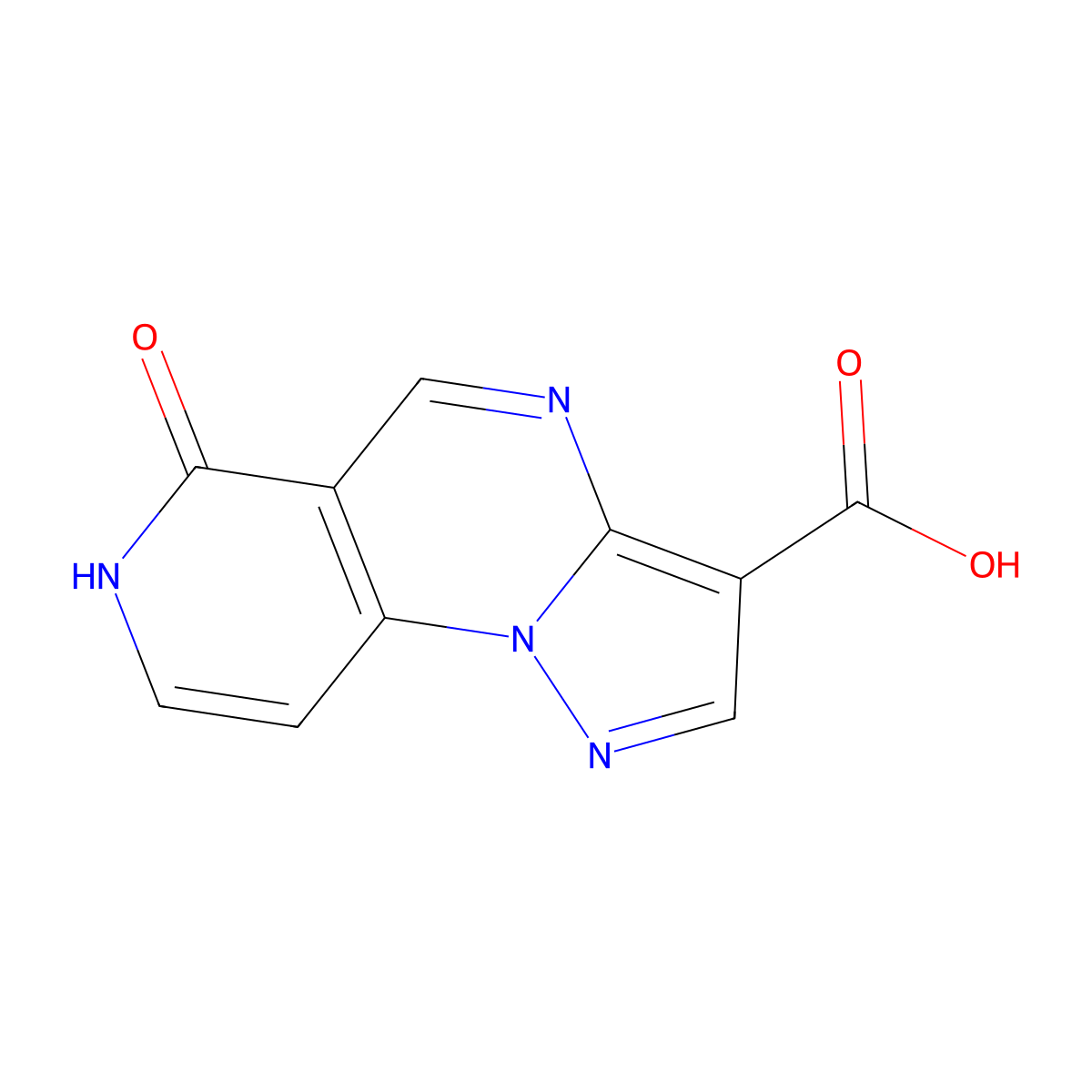 6,7-Dihydro-6-oxopyrazolo[1,5-A]pyrido[3,4-E]pyrimidine-3-carboxylic acid molecular structure, CAS 776266-25-2