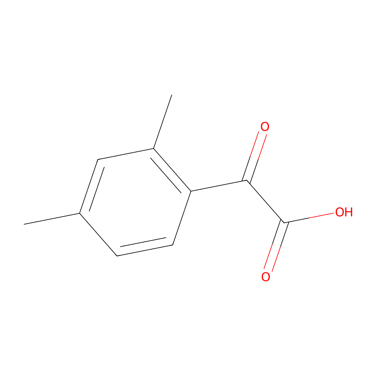 2-(2,4-Dimethylphenyl)-2-oxoacetic acid molecular structure, CAS 776279-83-5
