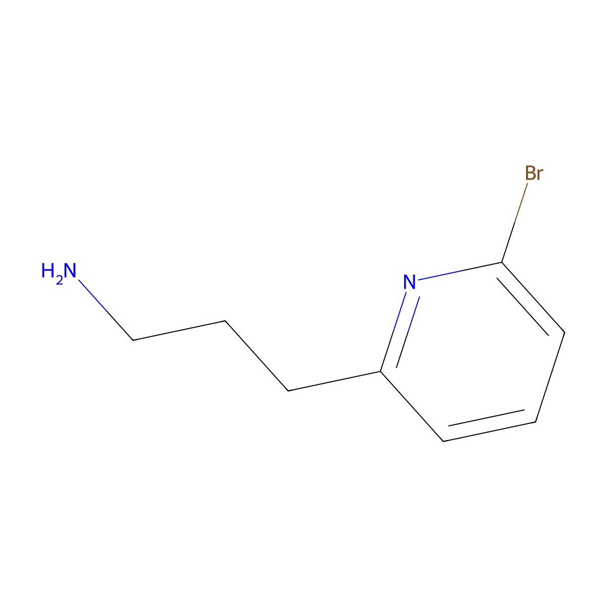 3-(6-Bromopyridin-2-YL)propan-1-amine molecular structure, CAS 776280-24-1