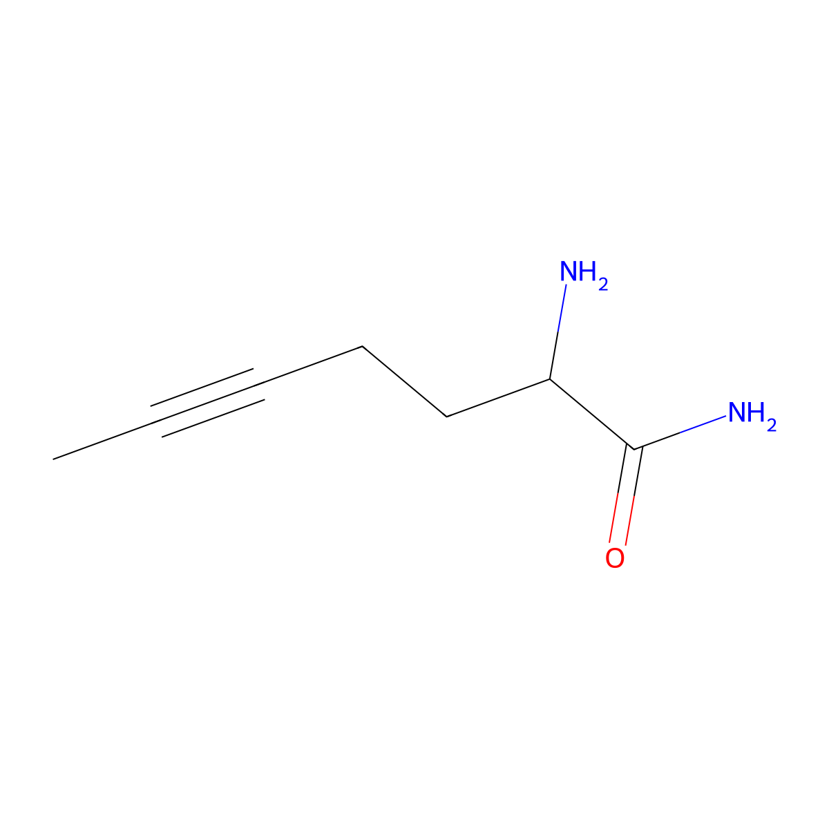 2-Aminohept-5-ynamide molecular structure, CAS 776286-47-6