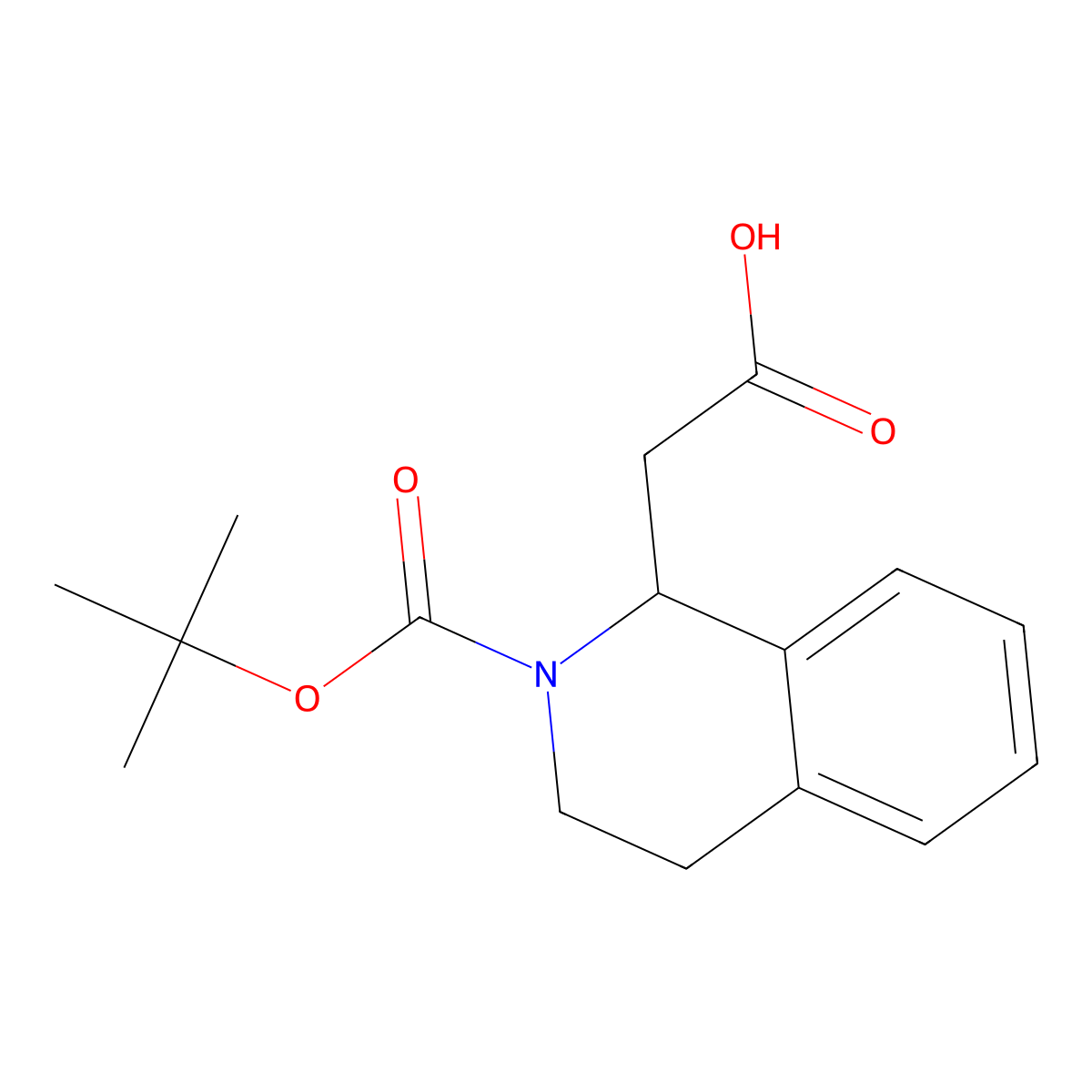 2-[(1R)-2-[(tert-butoxy)carbonyl]-1,2,3,4-tetrahydroisoquinolin-1-yl]acetic acid molecular structure, CAS 776288-41-6