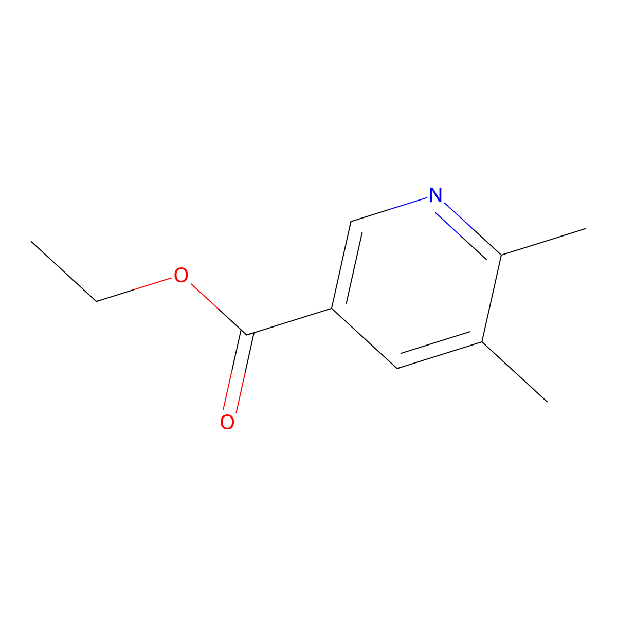 Ethyl 5,6-dimethylnicotinate molecular structure, CAS 77629-53-9