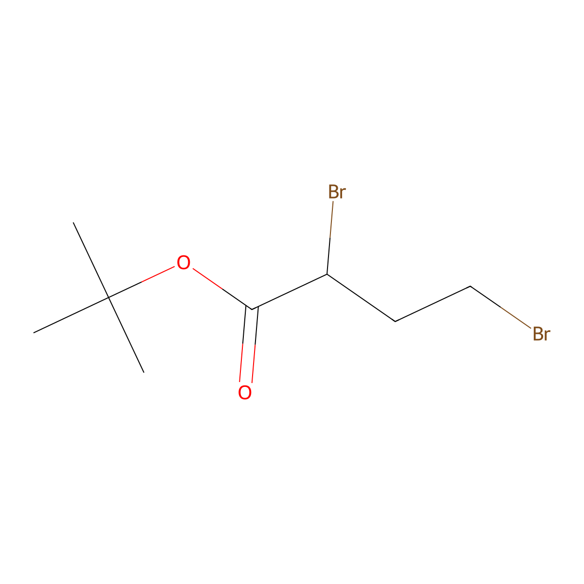 tert-Butyl 2,4-dibromobutyrate molecular structure, CAS 77629-96-0