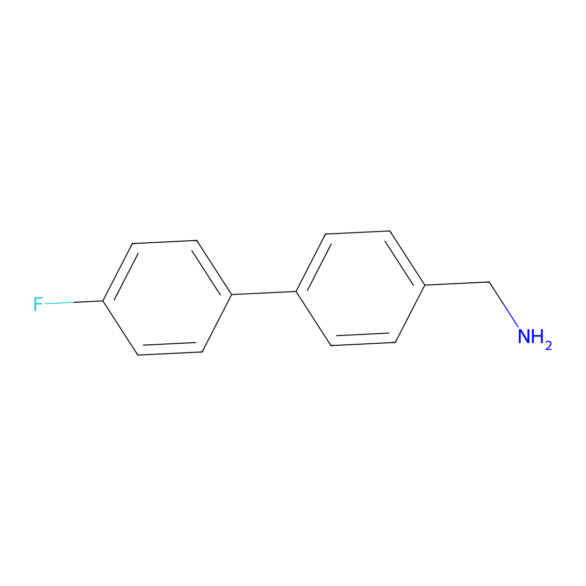 4'-FLUORO-BIPHENYL-4-METHANamine molecular structure, CAS 776291-03-3