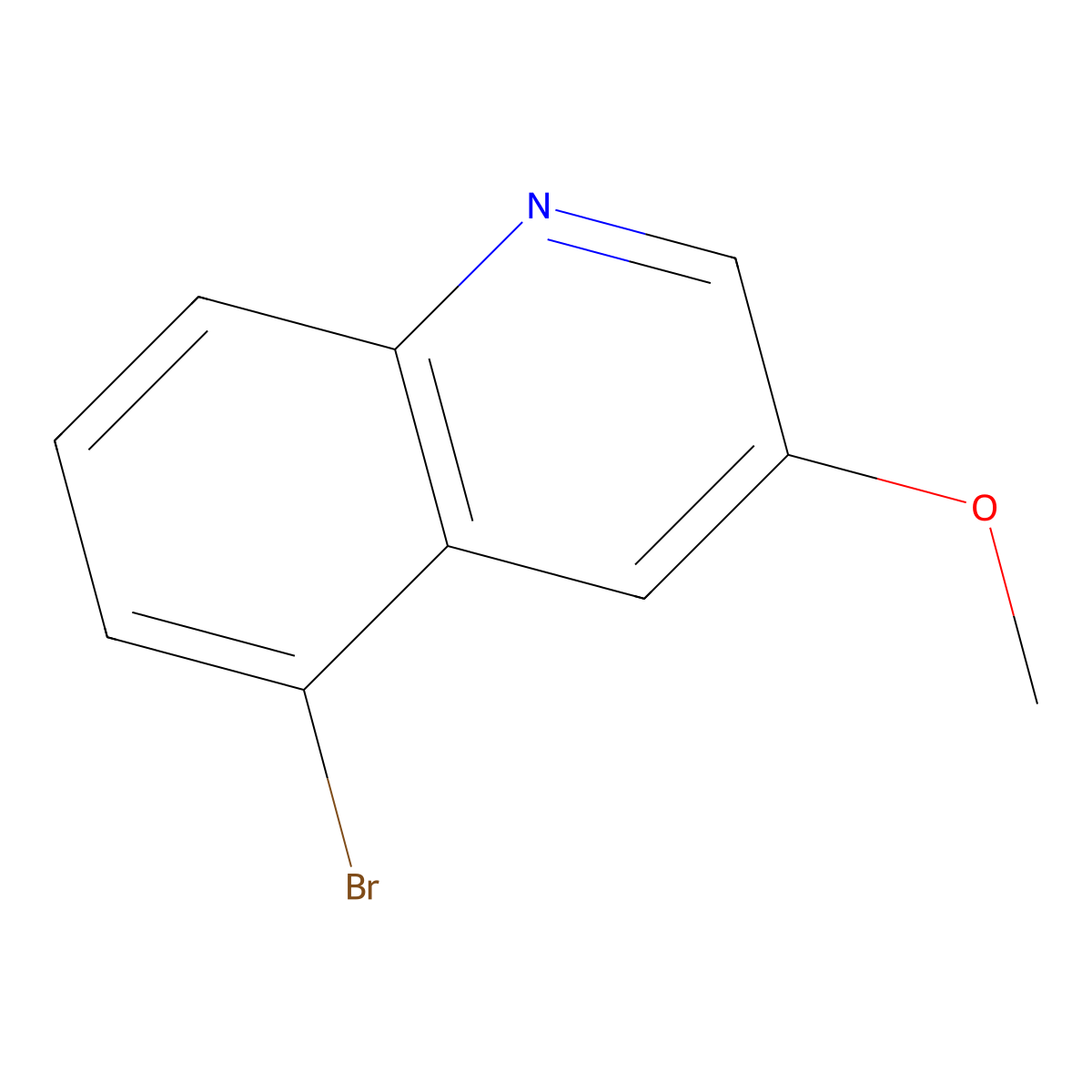 5-Bromo-3-methoxyquinoline molecular structure, CAS 776296-12-9
