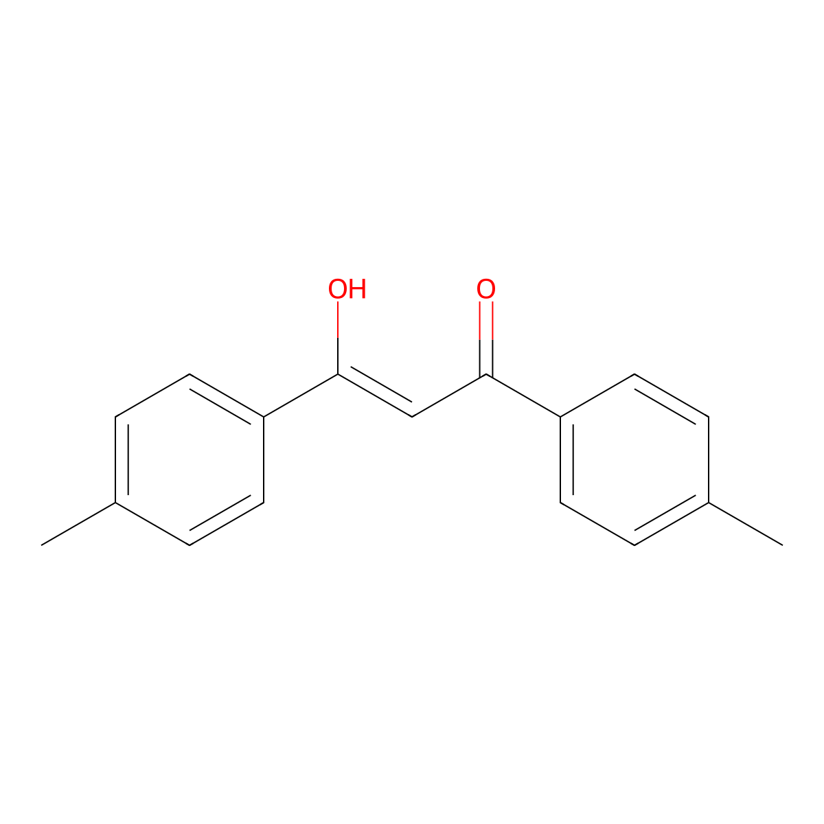 2-Propen-1-one, 3-hydroxy-1,3-bis(4-methylphenyl)-, (2Z)- molecular structure, CAS 776297-04-2