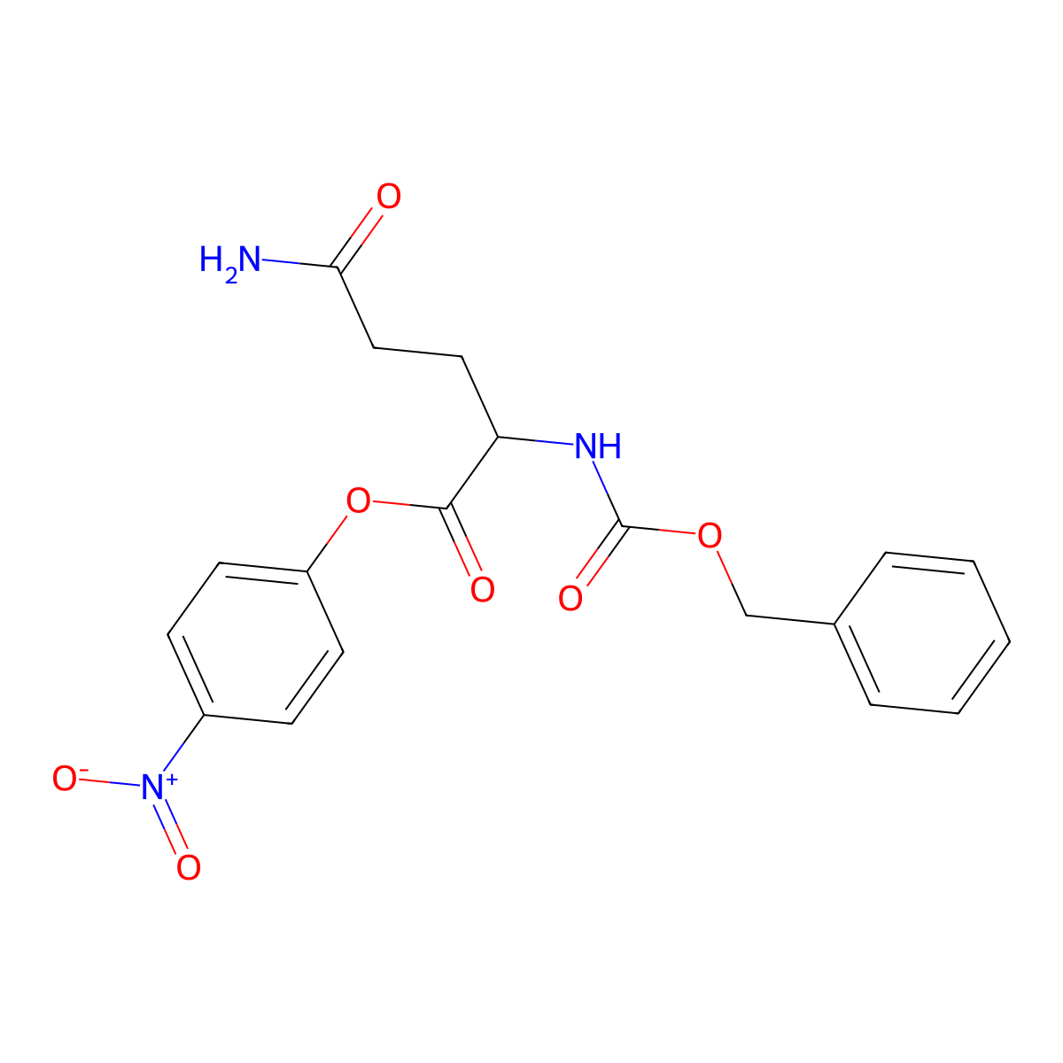 Z-Gln-ONp molecular structure, CAS 7763-16-8