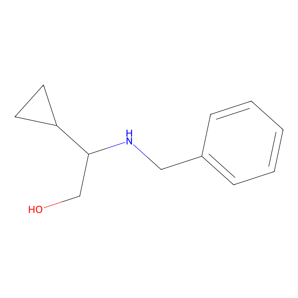 2-(Benzylamino)-2-cyclopropylethan-1-ol molecular structure, CAS 776315-65-2
