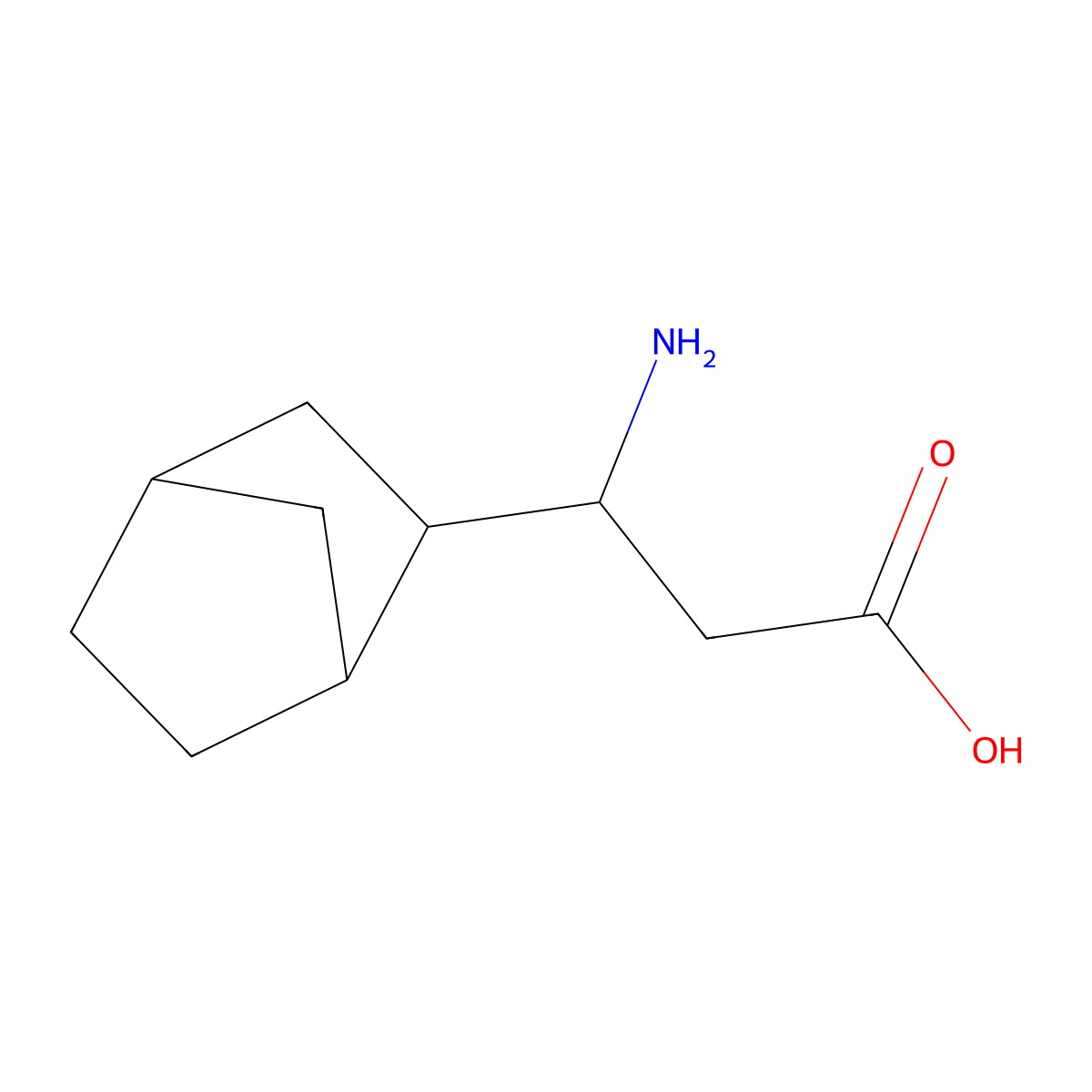 3-Amino-3-{bicyclo[2.2.1]heptan-2-yl}propanoic acid molecular structure, CAS 776330-76-8