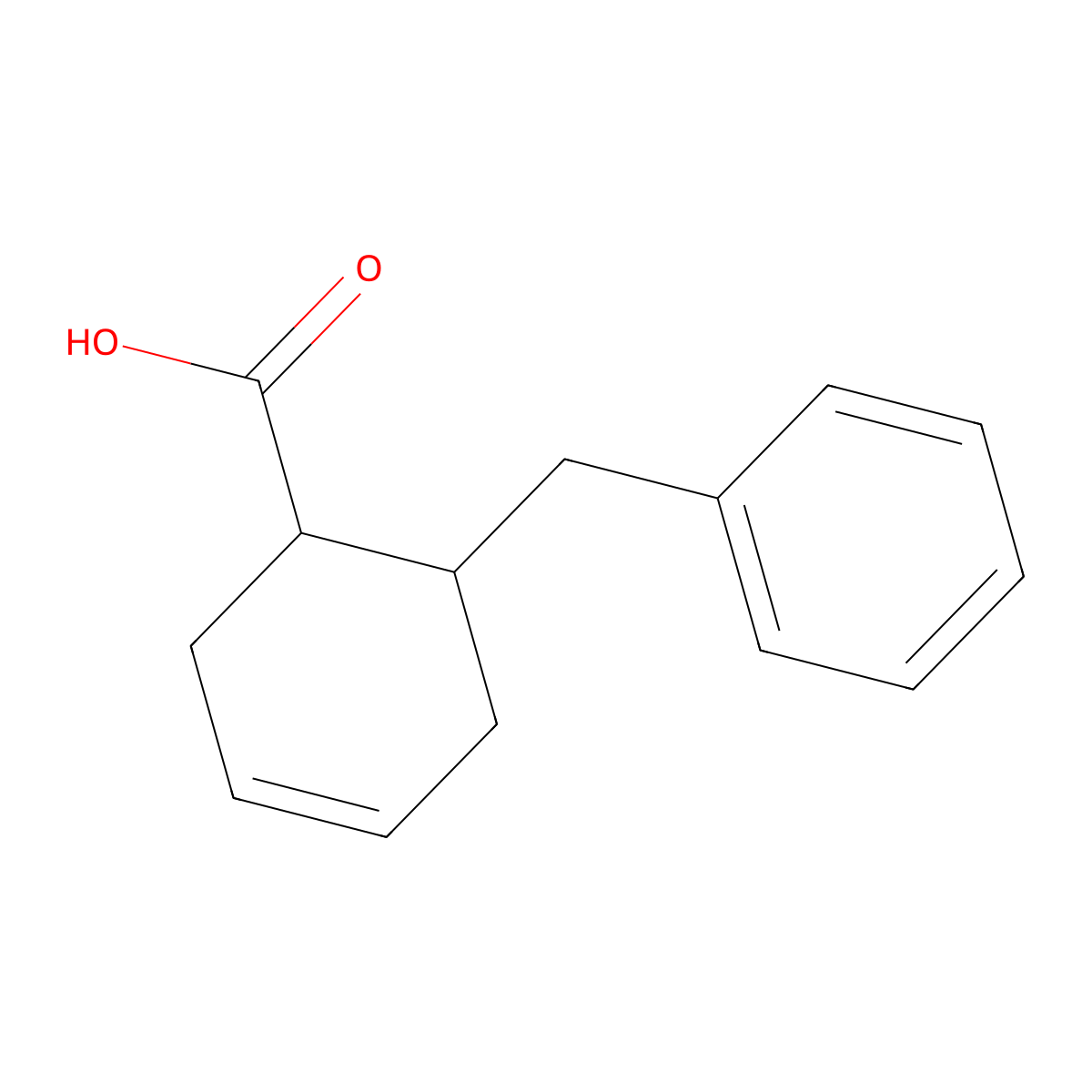 6-Benzylcyclohex-3-ene-1-carboxylic acid molecular structure, CAS 77634-77-6