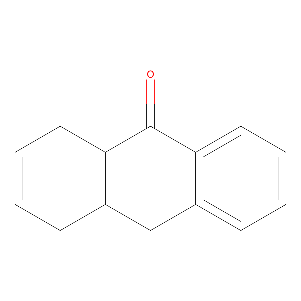 1,4a,9a,10-tetrahydroanthracen-9(4H)-one molecular structure, CAS 77634-83-4