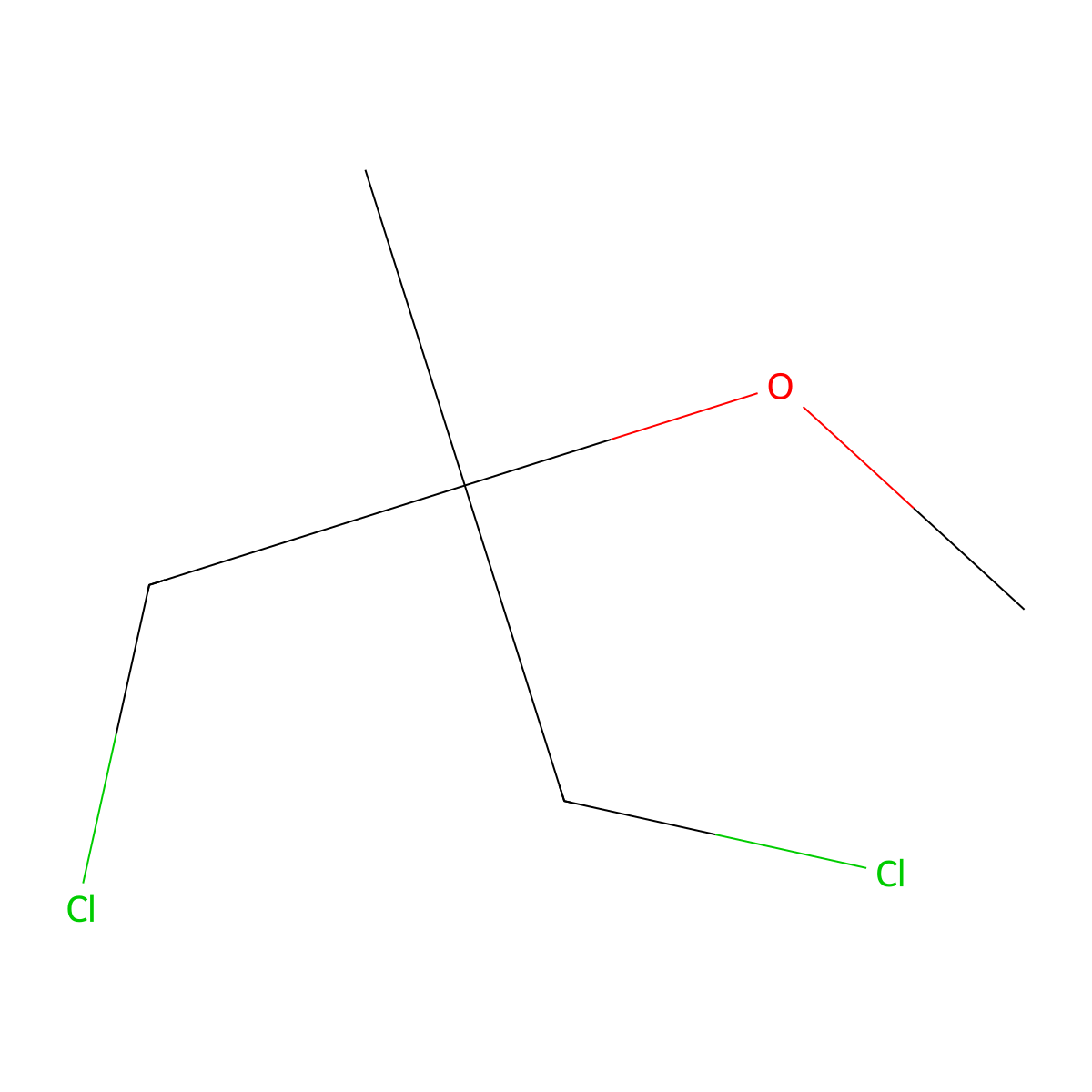 1,3-Dichloro-2-methoxy-2-methylpropane molecular structure, CAS 77657-62-6