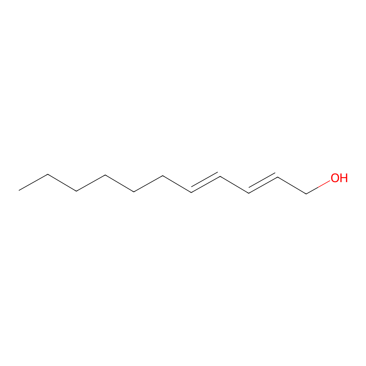 (2E,4E)-undeca-2,4-dien-1-ol molecular structure, CAS 77657-78-4