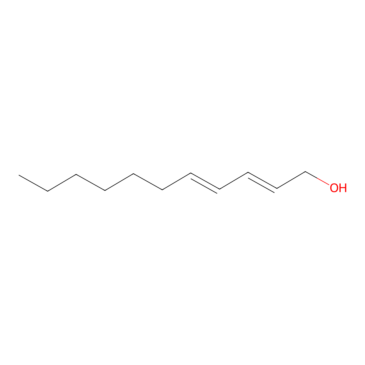 (2E,4E)-undeca-2,4-dien-1-ol molecular structure, CAS 77657-78-4
