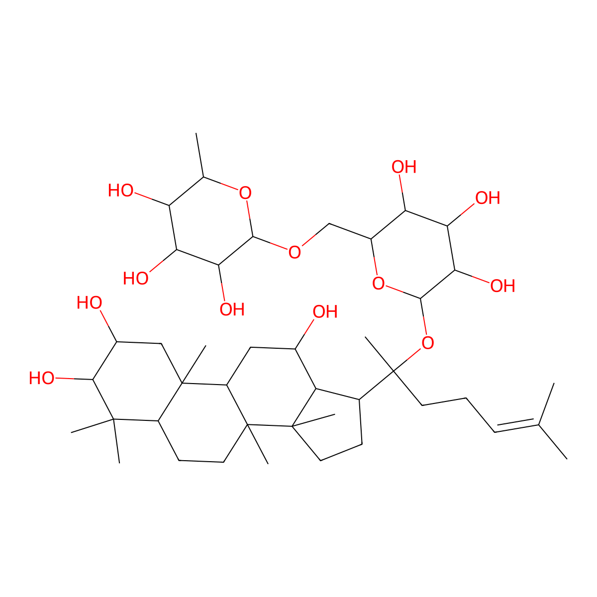gynosaponin TN-2 molecular structure, CAS 77658-95-8