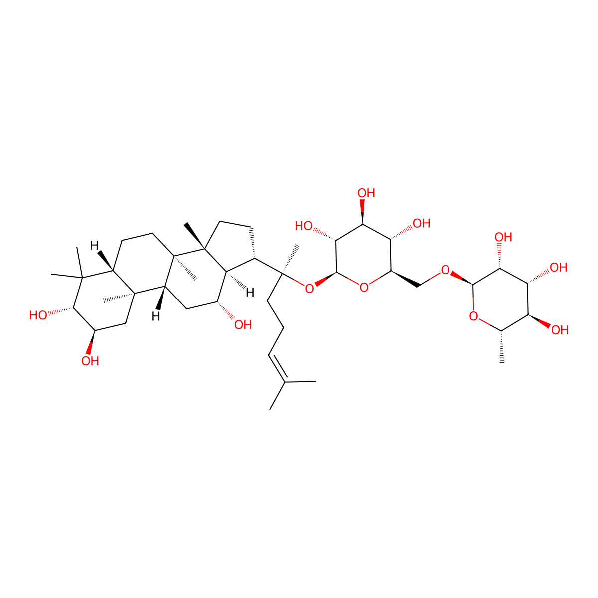 gynosaponin TN-2 molecular structure, CAS 77658-95-8