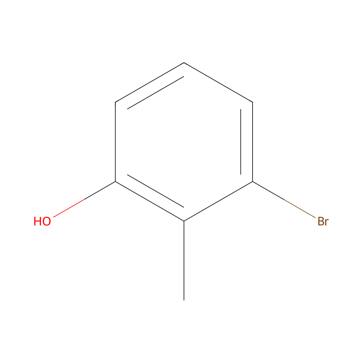 3-Bromo-2-methylphenol molecular structure, CAS 7766-23-6