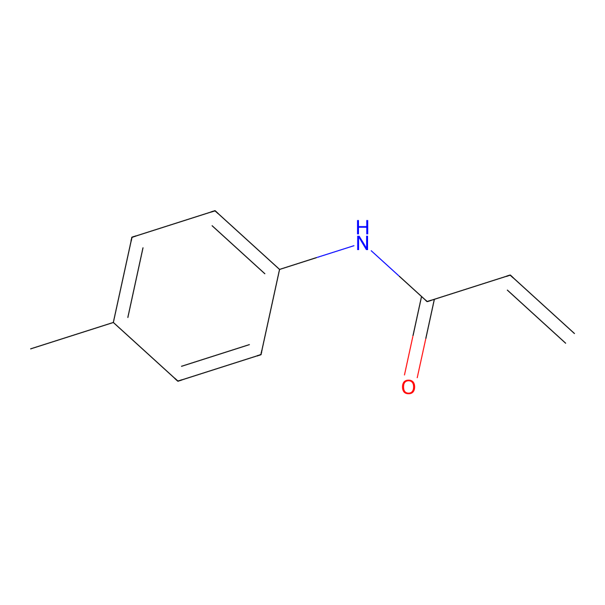 N-(p-tolyl)acrylamide molecular structure, CAS 7766-36-1