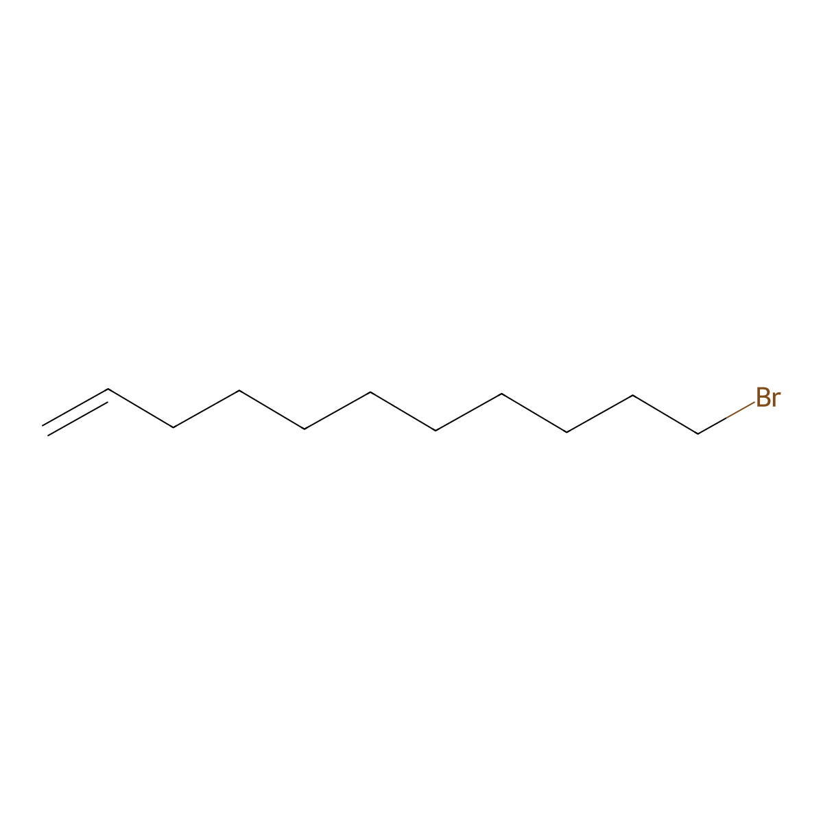 11-Bromo-1-undecene molecular structure, CAS 7766-50-9