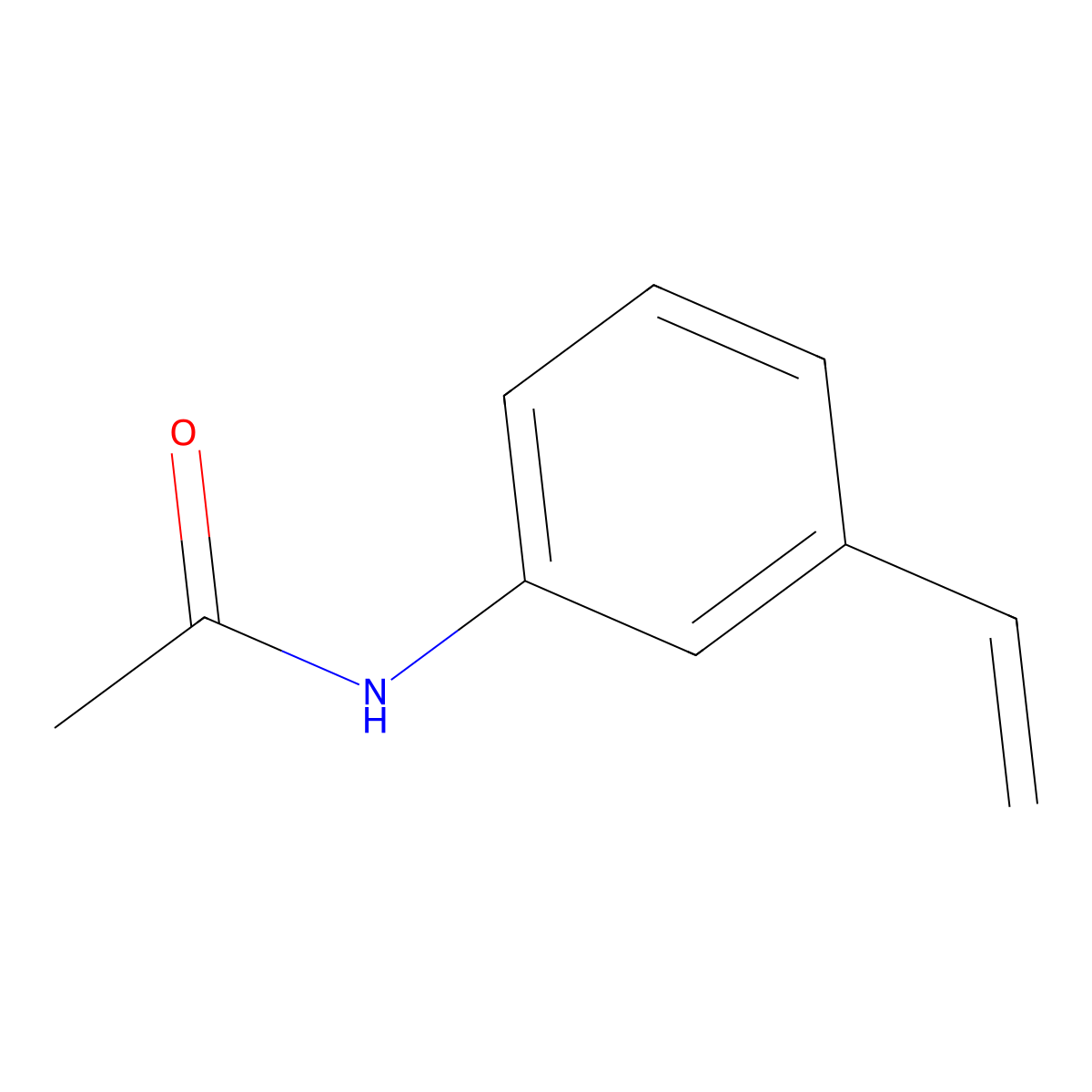 N-(3-Ethenylphenyl)acetamide molecular structure, CAS 7766-62-3