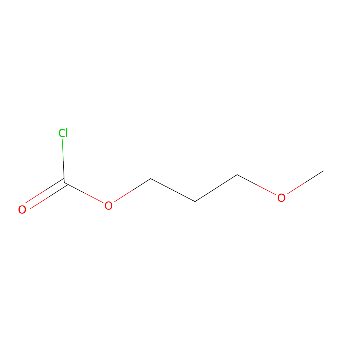 3-Methoxypropyl carbonochloridate molecular structure, CAS 77662-87-4