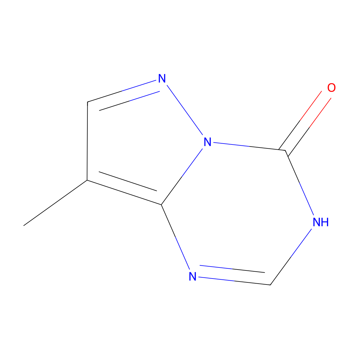 8-Methylpyrazolo[1,5-A][1,3,5]triazin-4(3H)-one molecular structure, CAS 77668-03-2