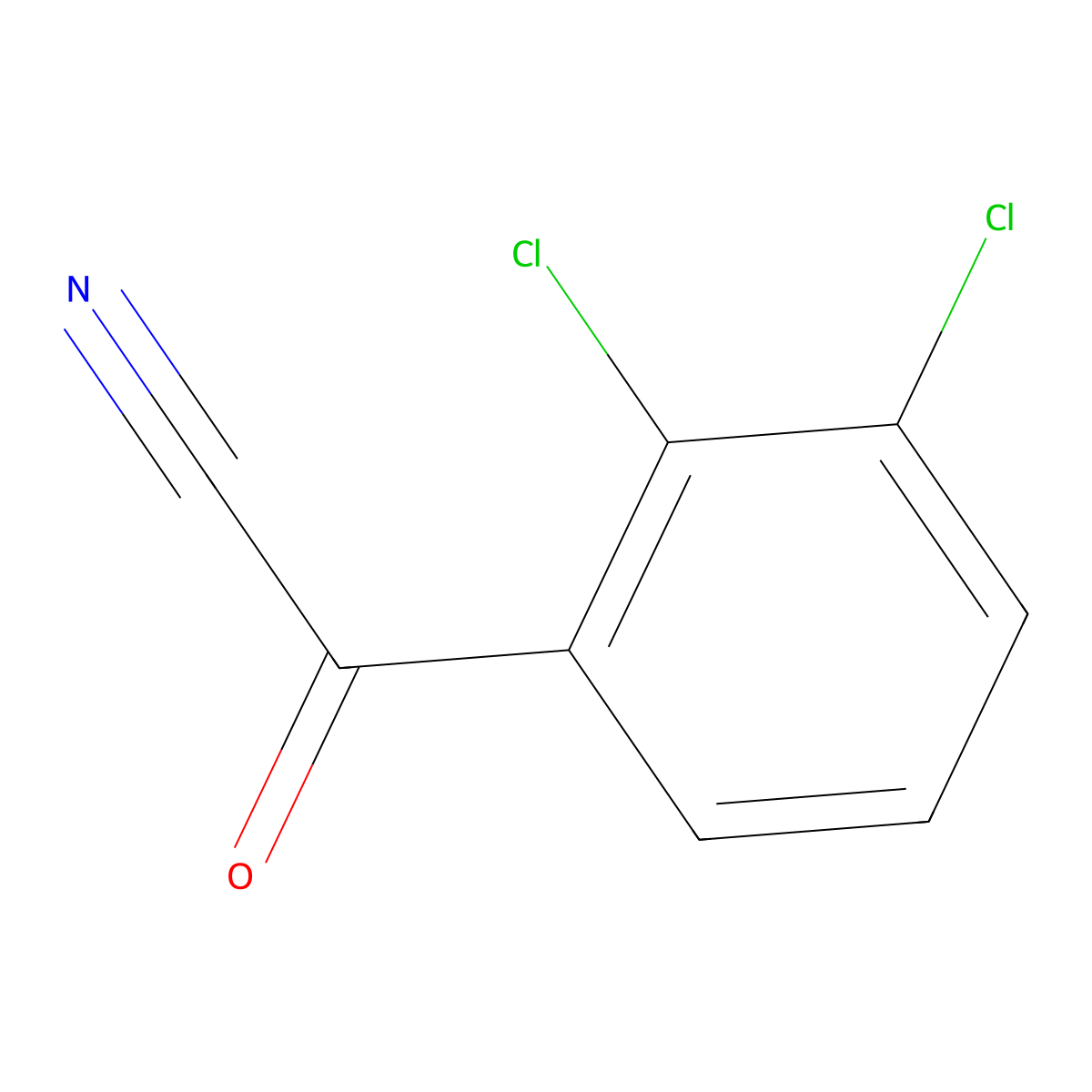 (2,3-Dichlorophenyl)oxoacetonitrile molecular structure, CAS 77668-42-9