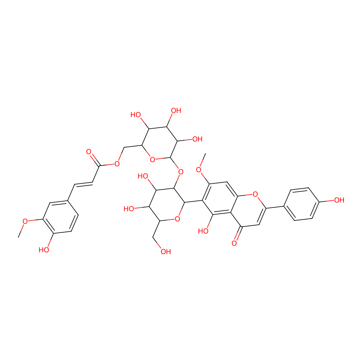 6'''-Feruloylspinosin molecular structure, CAS 77690-92-7