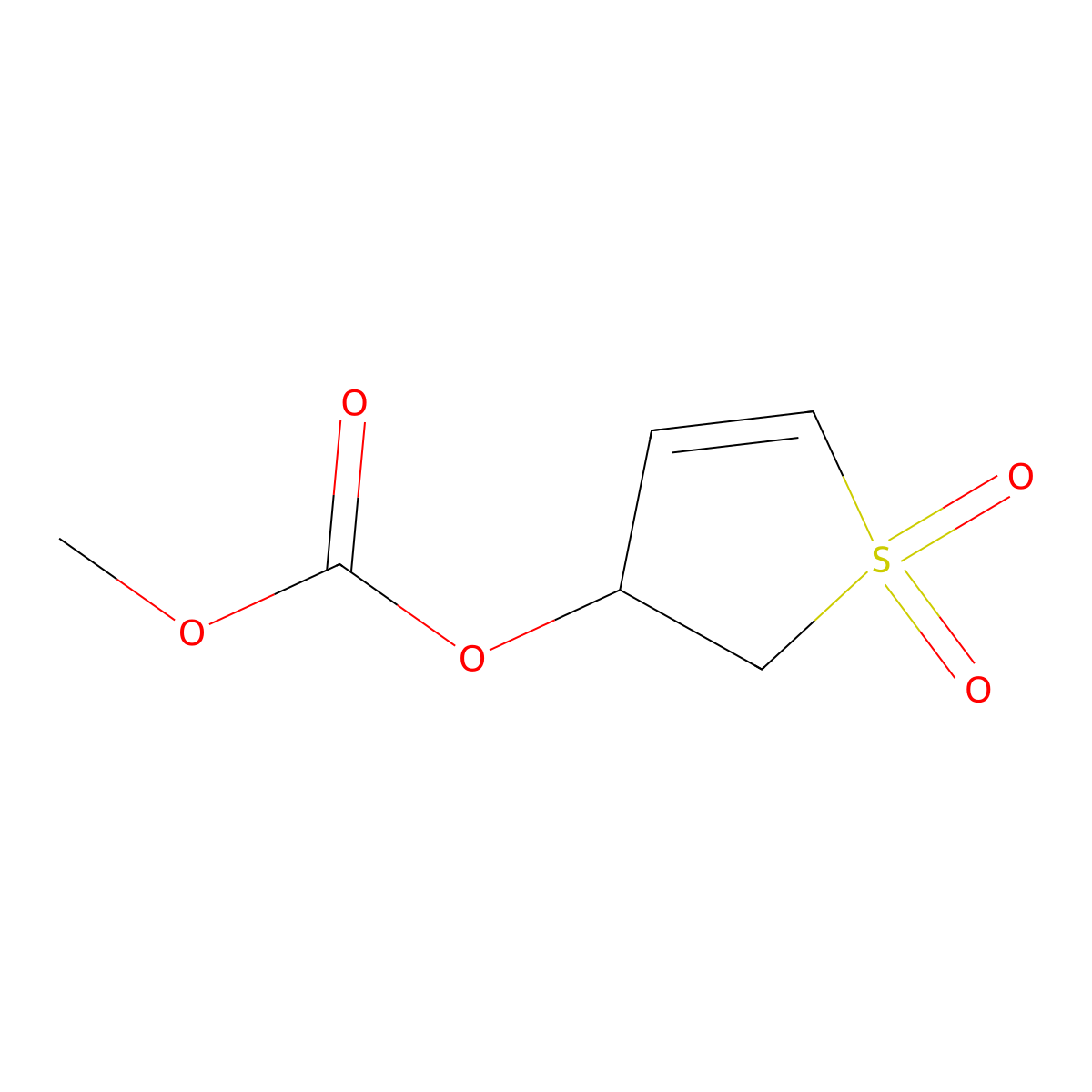 1-Hydroxy-1-oxo-3-2,3-dihydrothienyl methoxyformate molecular structure, CAS 77691-91-9