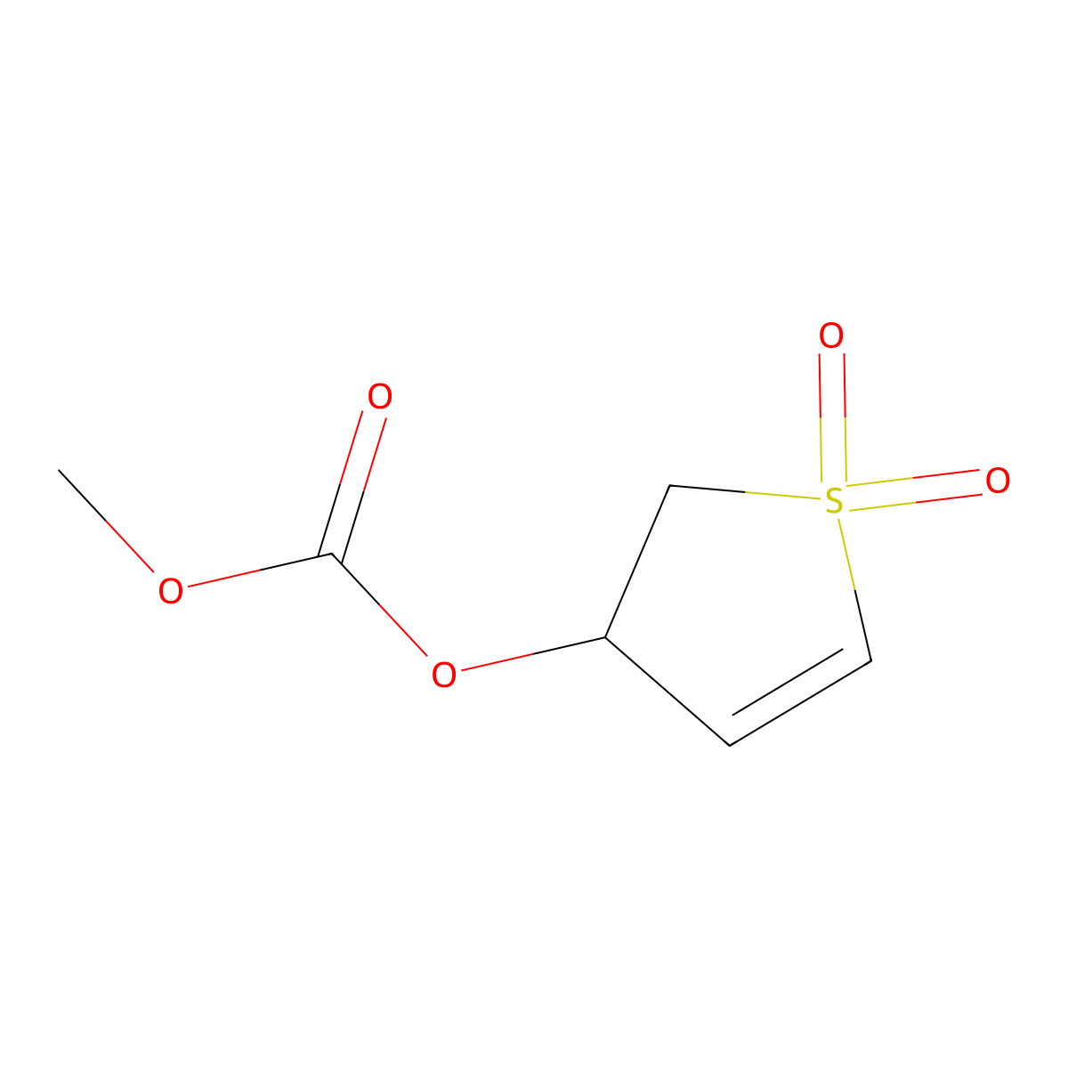 1-Hydroxy-1-oxo-3-2,3-dihydrothienyl methoxyformate molecular structure, CAS 77691-91-9