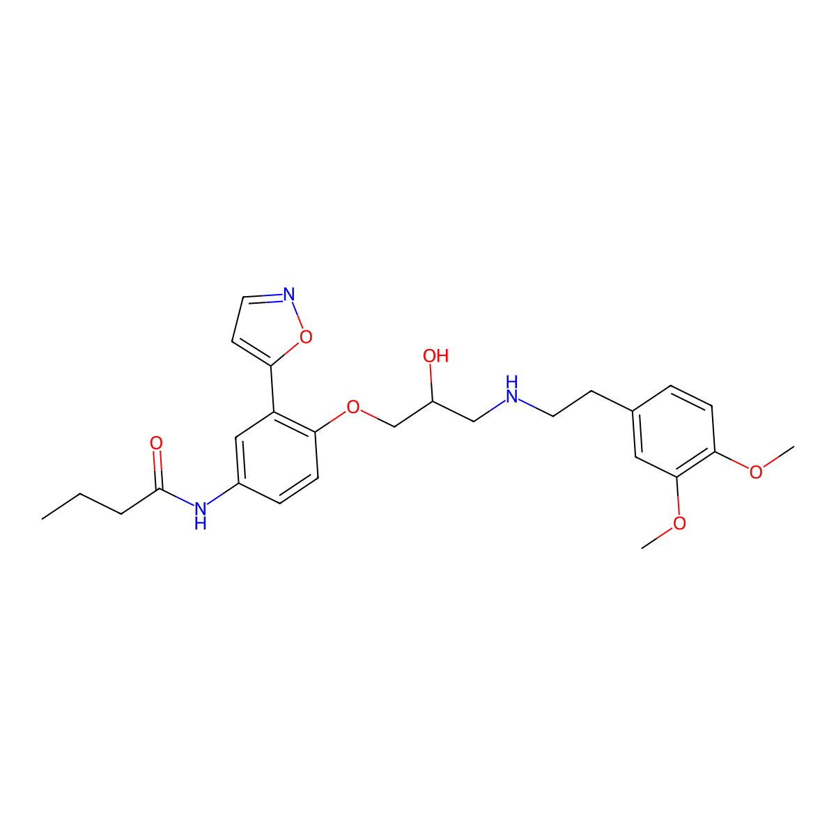Ecastolol molecular structure, CAS 77695-52-4