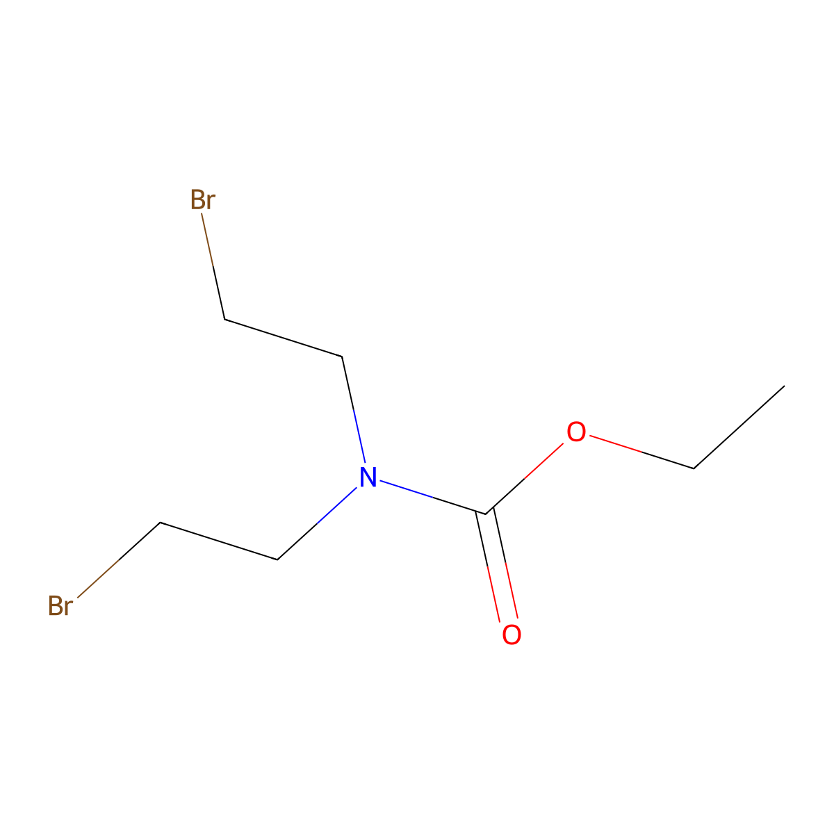 Ethyl bis(2-bromoethyl)carbamate molecular structure, CAS 77697-11-1