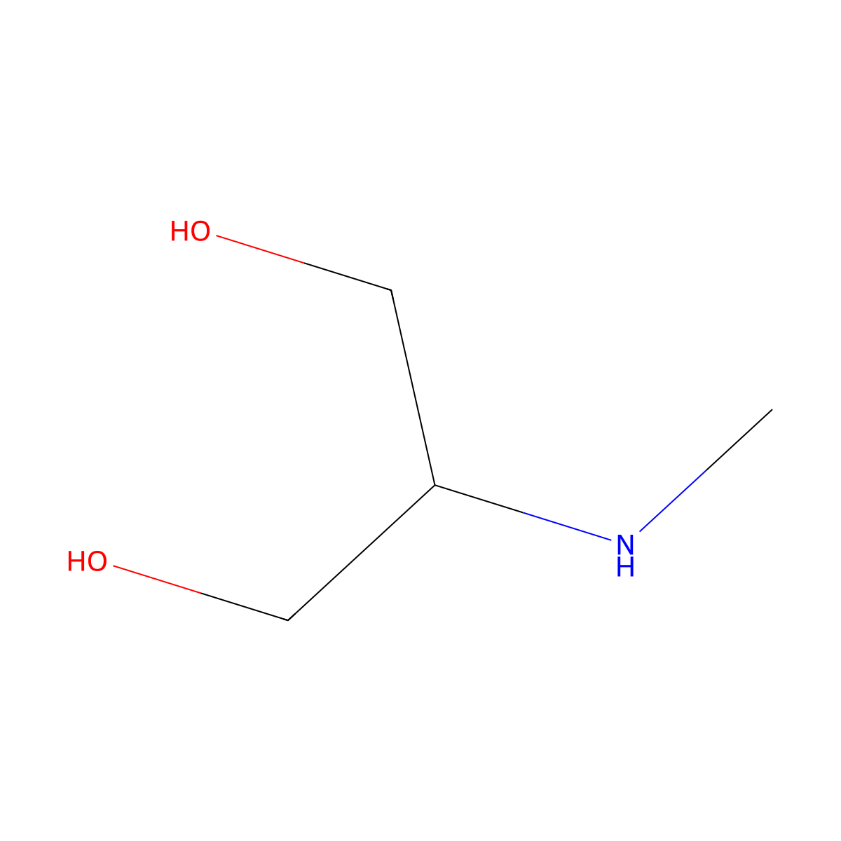 2-(Methylamino)propane-1,3-diol molecular structure, CAS 77697-86-0
