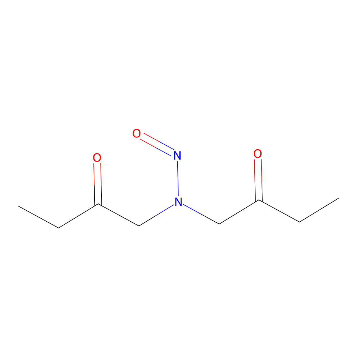 N-Nitrosobis(2-oxobutyl)amine molecular structure, CAS 77698-19-2