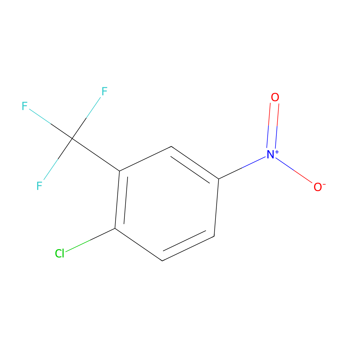 2-Chloro-5-nitrobenzotrifluoride molecular structure, CAS 777-37-7