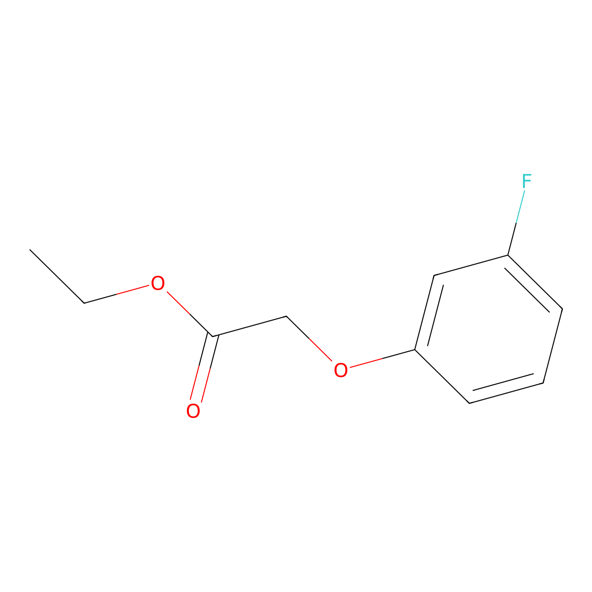 Ethyl 2-(3-fluorophenoxy)acetate molecular structure, CAS 777-70-8