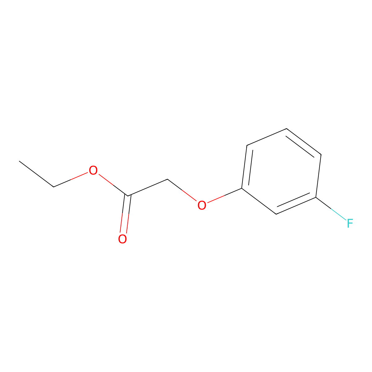 Ethyl 2-(3-fluorophenoxy)acetate molecular structure, CAS 777-70-8
